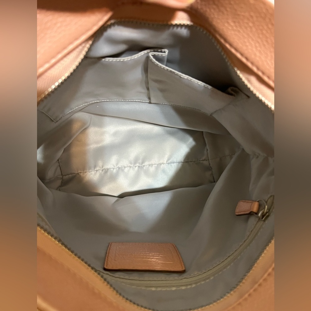 Coach Brooke Hobo Coral Pink Pebbled Leather - Picture 13 of 16